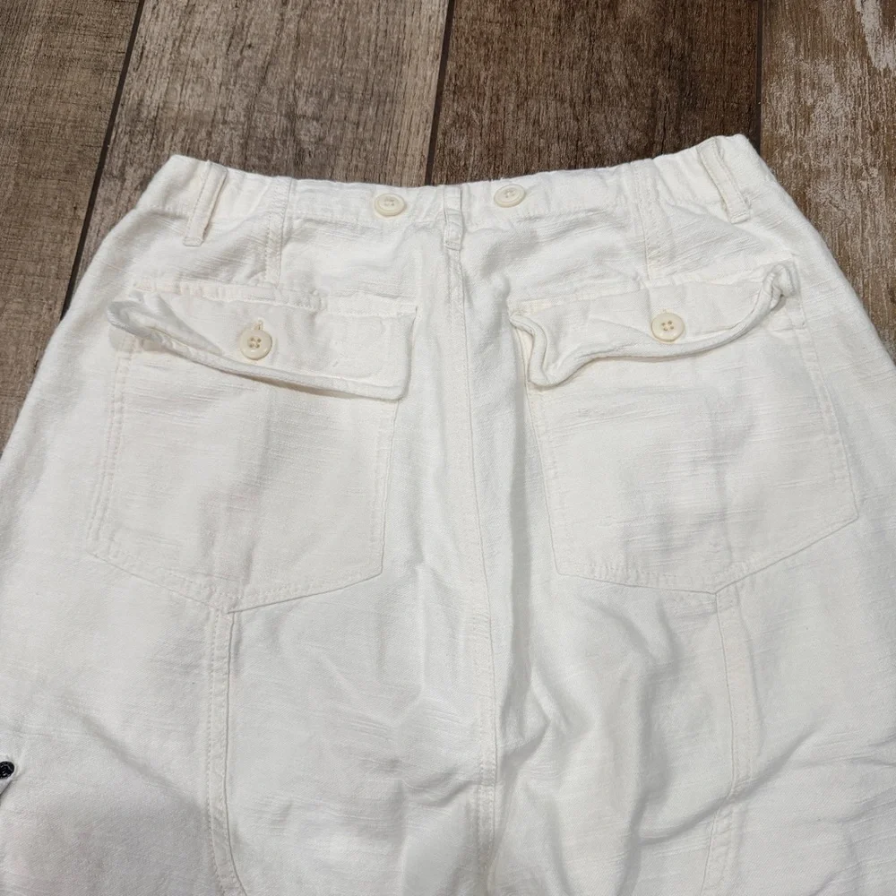Free People | White Cargo Pants